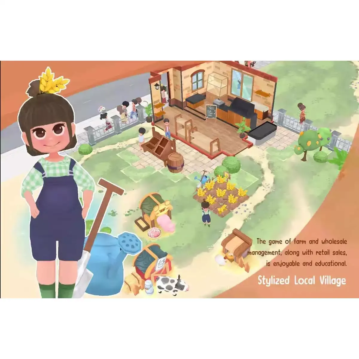 StylizedLocalVillage1.0包更新农场农业经营游戏unity源码