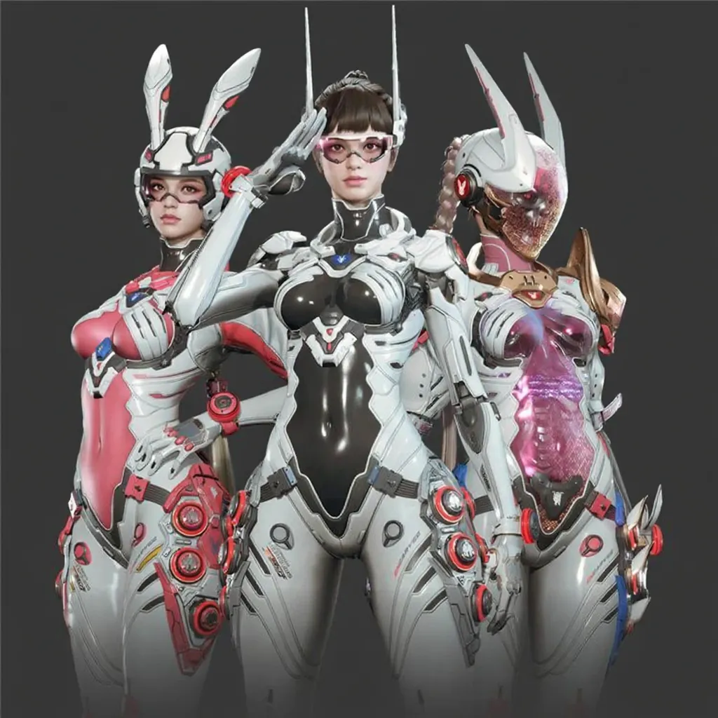 第一后裔 Bunny角色全套皮肤 3d游戏角色模型Blender素材数据文件